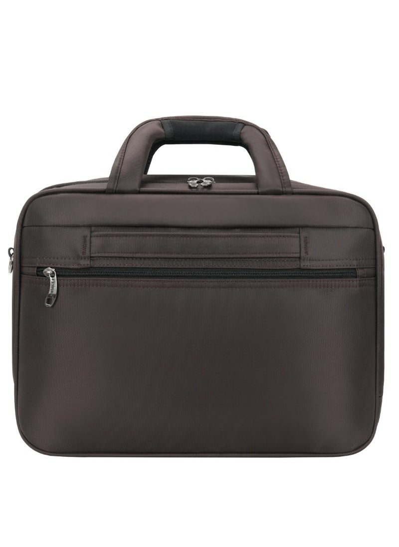 Stargold Laptop Bag, Premium 15.6" Business Briefcase With Multiple Compartments, Padded Shoulder Strap, And Water-Resistant Material, Brown  - Image 2