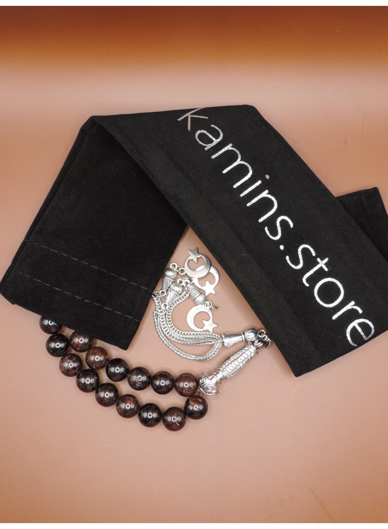 Kamins Collection Garnet Stone Tasbih - Image 1