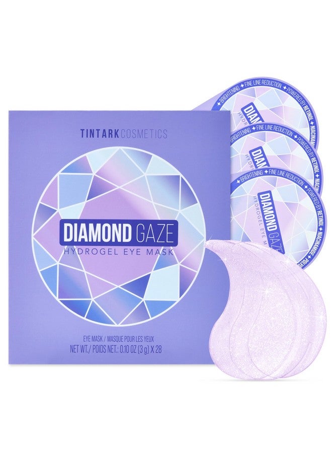 Tintark DIAMOND GAZE Under Eye Patches 28 Pairs, Rejuvenate Eye Area, Soothing Hydrate Brighten Skin, Plumps Fine Lines, Hydrogel Eye Mask with Retinol, Niacinamide and Polyglutamic Acid, Eye Gel Pads - Image 1