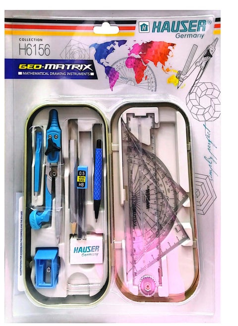 HAUSER GEO-MATRIX Mathematical Drawing Instruments Color May Vary