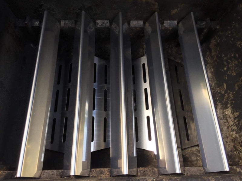 GasSaf 17.5" Set of 5 Stainless Steel Flavorizer Bars Replacement for Weber Genesis 300,E310,S310,E330,EP310,EP320,EP330,S310,S330 Series Grill(17.5" x 2.25" x 2.375") - Image 5