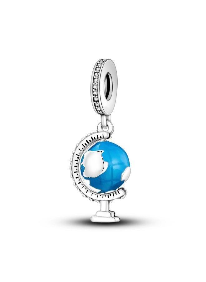 PANPOKI Travel Holiday 925 Sterling Silver Charms for Bracelets and Necklace Dangle Pendants Airplane Passport Globe Slippers Bead Jewelry Present for Women Family Friends, Universal Bracelet - Image 1