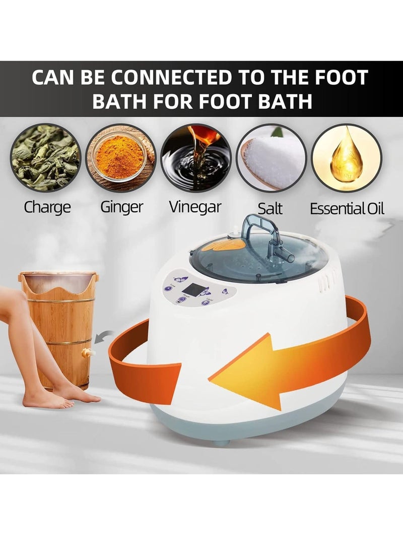 أكسبيه ساونا بخارية محمولة 1000 واط للمنزل – خيمة شخصية كاملة الحجم مع تحكم عن بعد، 9 مستويات حرارة، تسخين سريع، كرسي قابل للطي للاسترخاء وإزالة السموم - Image 4