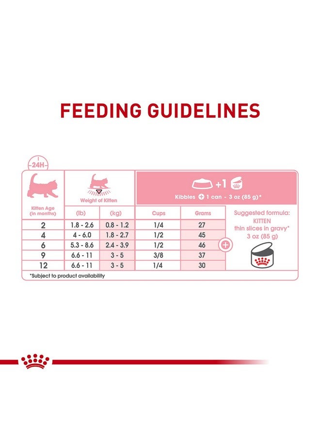 رويال كانين طعام القطط المعلب من رويال كانين فيلين هيلث نيوتريشن للقطط الصغيرة، شرائح رقيقة في المرق، عبوة من 12 علبة، 3 أونصة - Image 3