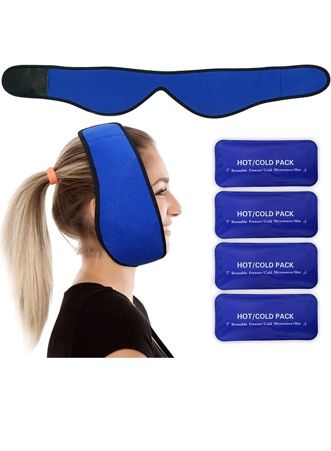 Hihonor Face Ice Pack for Jaw Head and Chin Adjustable Hot and Cold Wrap for Wisdom Teeth and TMJ Pain Relief  - Image 1