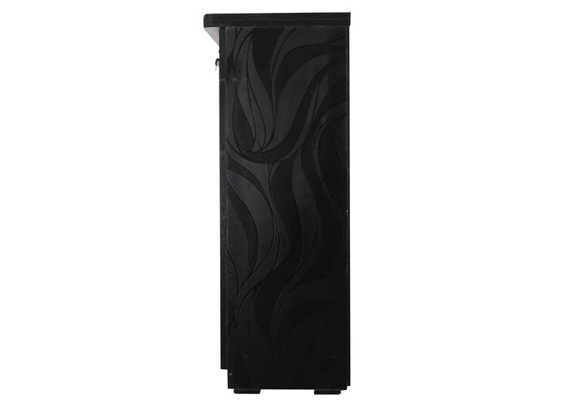 CASPIAN Caspian Furnitures S Textured 2 Door Shoe Rack in Dark Brown  - Image 3