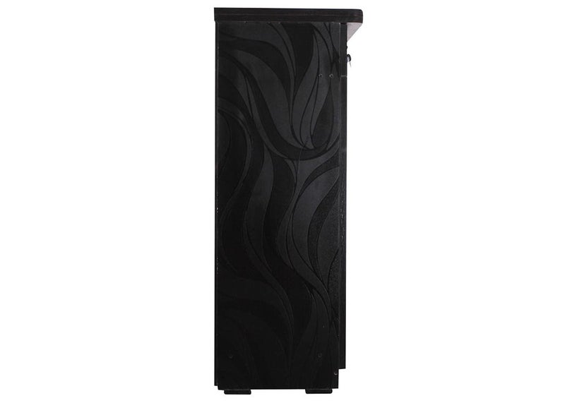 CASPIAN Caspian Furnitures S Textured 2 Door Shoe Rack in Dark Brown  - Image 5