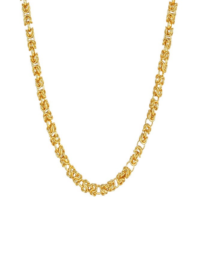 Thrillz Trendy and Fancy designer Bold Link gold plated double coating neck chain for men & boys - Image 1