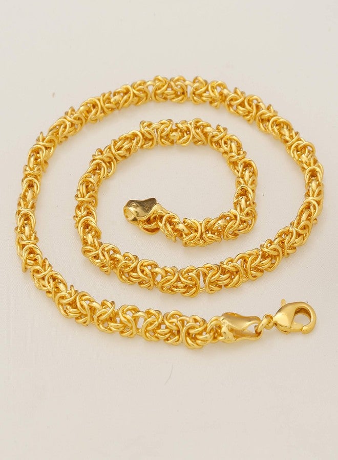 Thrillz Trendy and Fancy designer Bold Link gold plated double coating neck chain for men & boys - Image 4