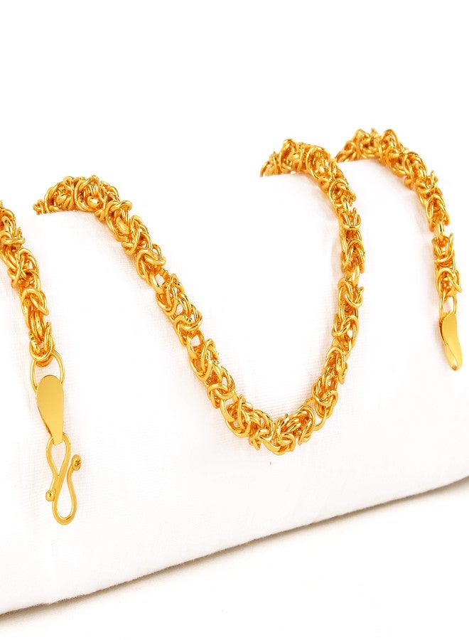 Thrillz Trendy and Fancy designer Bold Link gold plated double coating neck chain for men & boys - Image 2