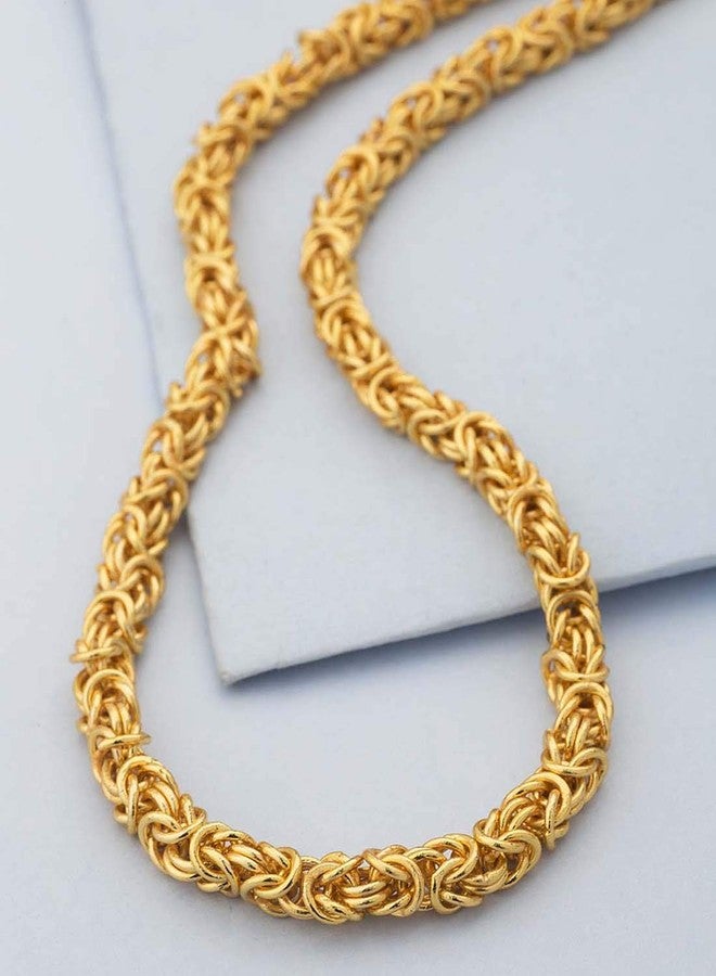 Thrillz Trendy and Fancy designer Bold Link gold plated double coating neck chain for men & boys - Image 5