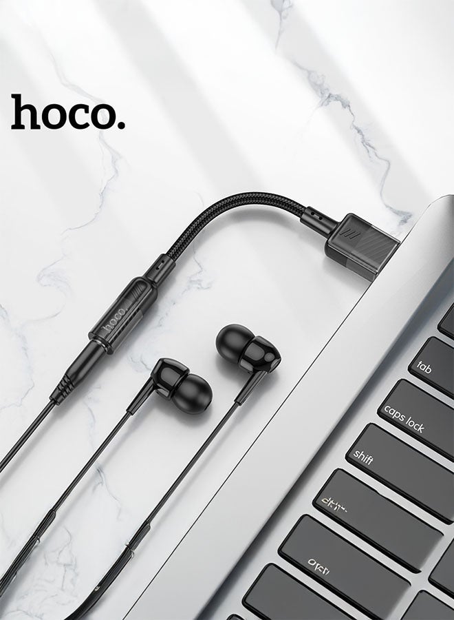 hoco. LS37 Spirit (USB to 3.5mm) Transparent External Sound Card(Black)  - Image 5