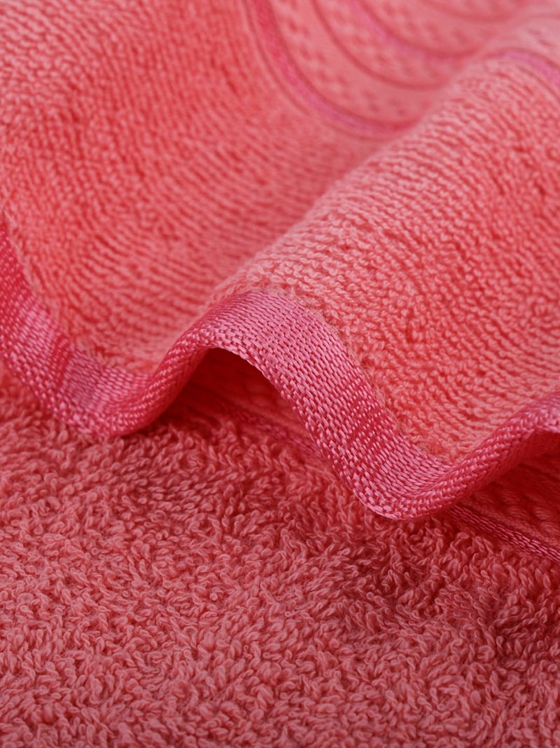 Dollar Bath Towel Cotton Soft, Large Size, 100% Cotton Towel - Highly Absorbent Size (75 X 150 Cm) for Men's and Women's 1 Piece Bath Towel (Salmon Pink) - Image 2
