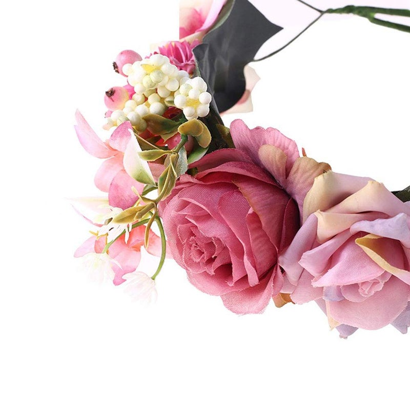 Ulfanit Girls Baby Shower Decoration - Adjustable Flower Crown Tiara and Growing A Princess Sash, Daddy Pin, Pink Party Gift Favors for Expectant Mom Dad Parents - Image 5