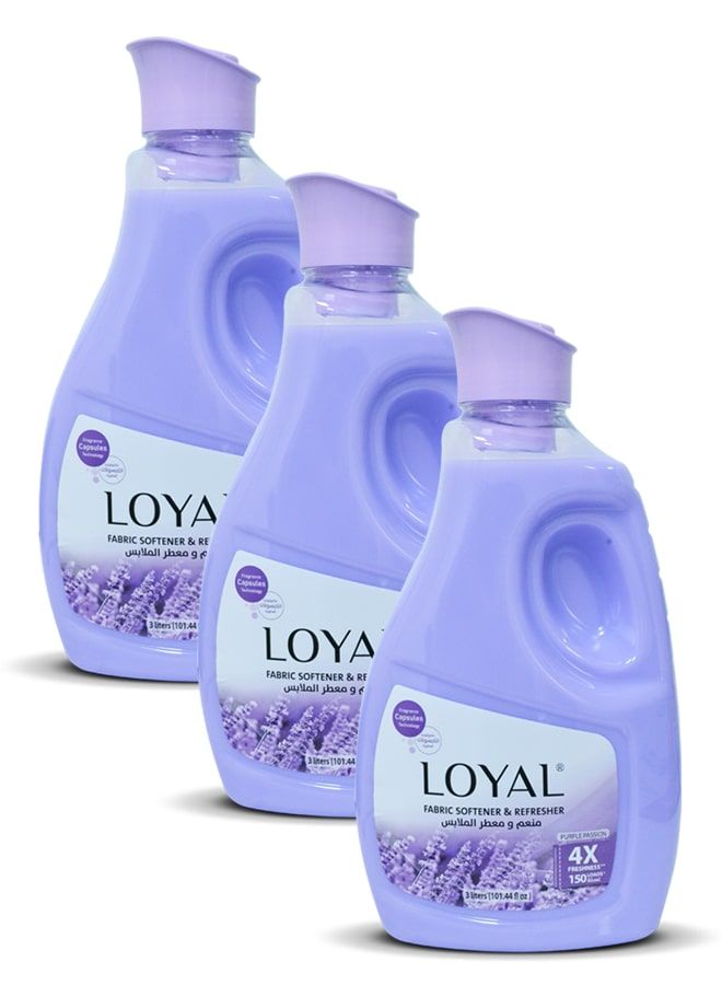 لويال منعم الأقمشة بيربل باشن ١٥٠ غسلة ٣ × ٣٠٠٠ مل - Image 3