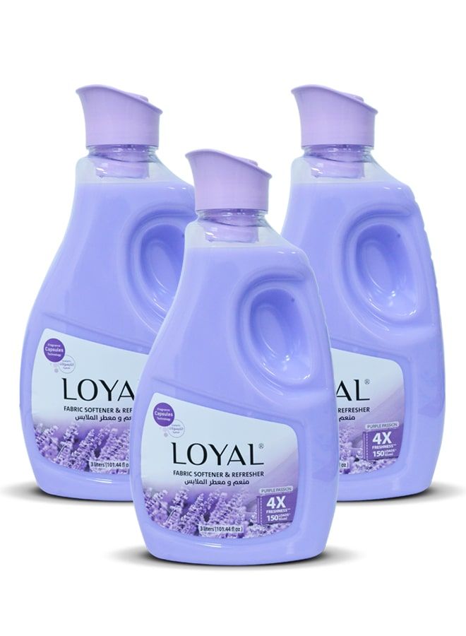 لويال منعم الأقمشة بيربل باشن ١٥٠ غسلة ٣ × ٣٠٠٠ مل - Image 1