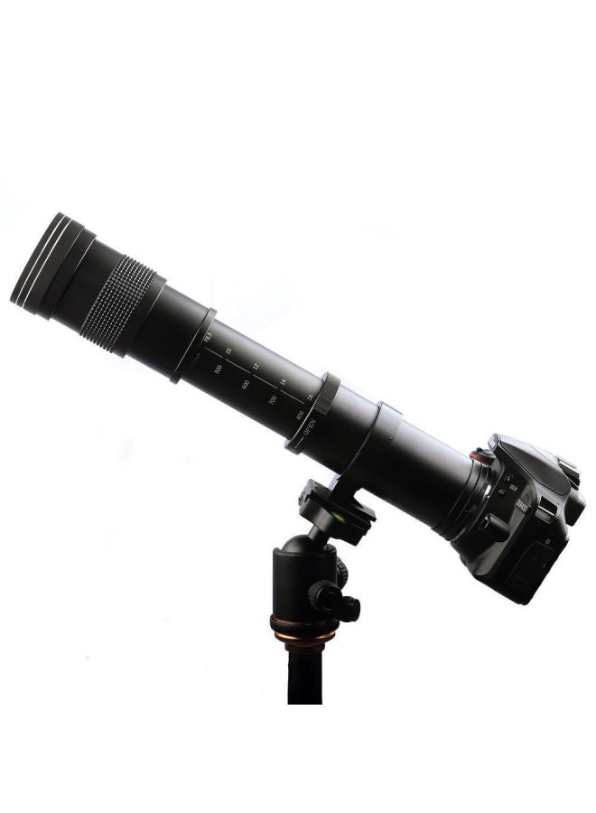 Generic 420-1600mmF8.3 Manual Lens 2 Multiplier Telephoto Zoom Telescopic SLR Moon Shooting Bird-Body Color:White - Olympus Mouth  - Image 5