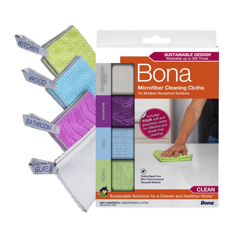 BonaÂ® Microfiber Cleaning Cloths Multipack - Image 1