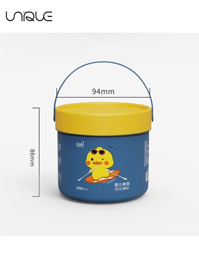 Unique 600 Pieces Of Baby Safety Cotton Swabs - Ear Scoop + Spiral Baby Double-Ended Ear Scoop Cotton Swabs - Clean Ear Newborn Boogers Cotton Swabs - Travel Cosmetic Cotton Swabs -  for Ear Nose Clean - Image 2