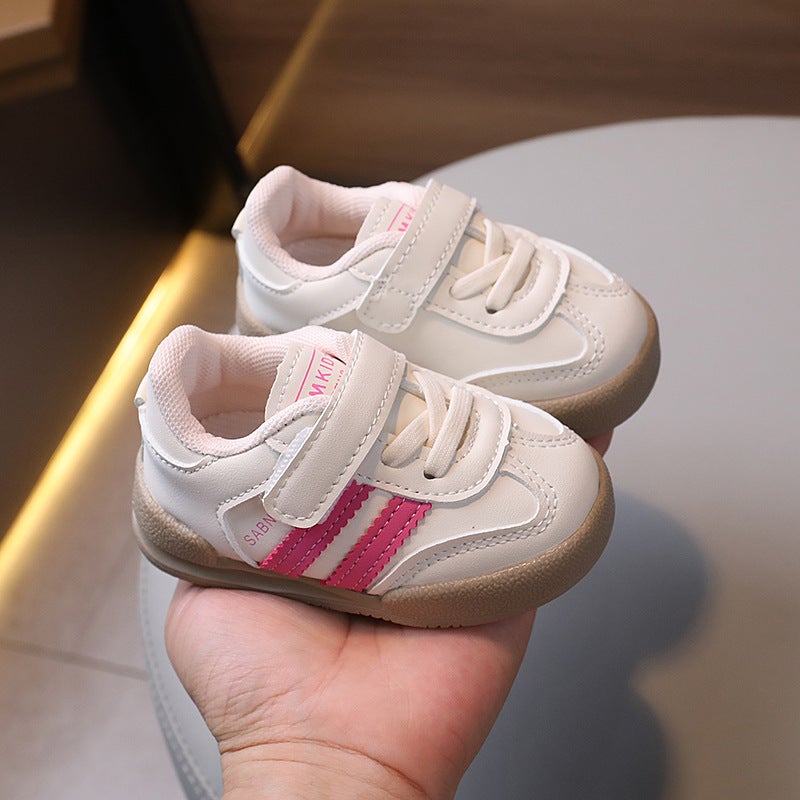 2024 Autumn Kids Sneakers Unisex Baby Soft Sole Non-slip First Walkers Pink