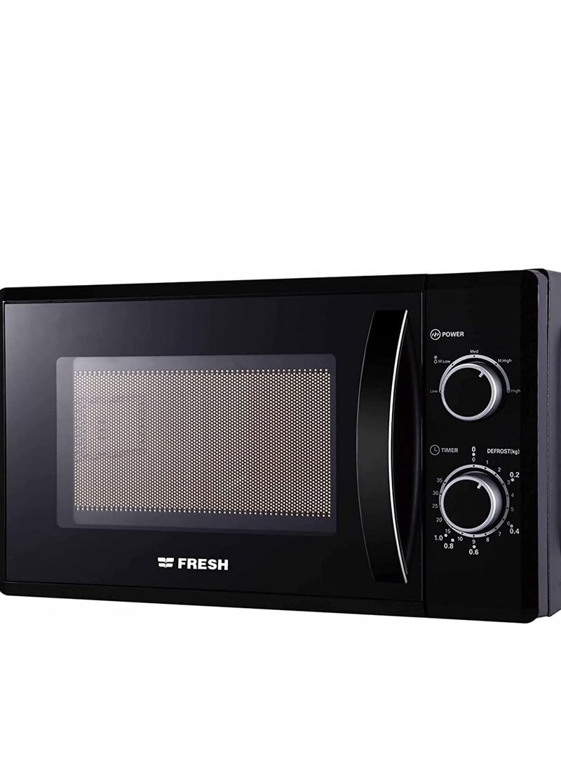 Fresh FMW-20MC-B Microwave Solo Oven, 700 W, 20 Liters - Black