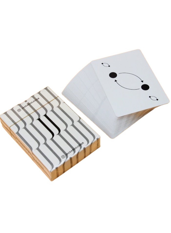 جاكارو جوكر بطاقات جاكارoo 100% بلاستيك أصلي كلاسيكي باللون الأبيض - Image 1