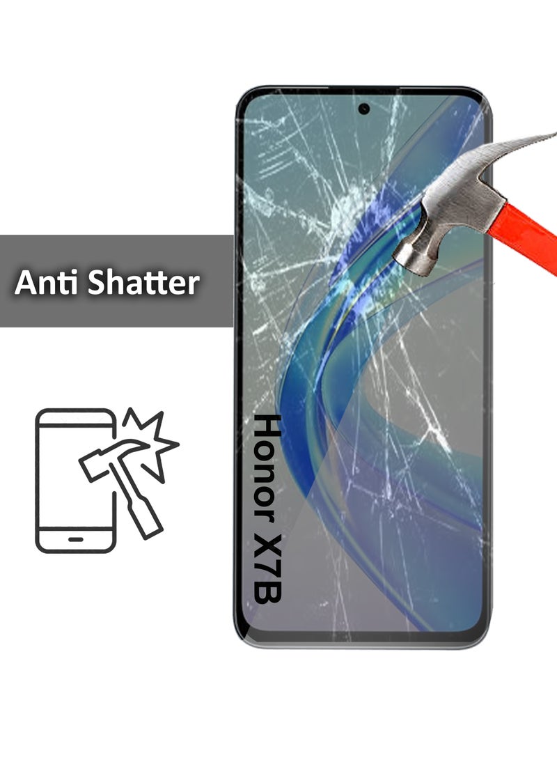 مجموعة من قطعتين من واقي الشاشة الزجاجي لهاتف Honor X7B - شفاف - Image 3