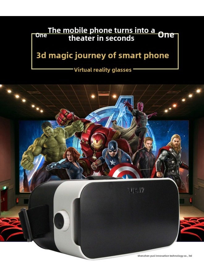 Generic Mobile Phone VR Virtual Reality 3dVRi7 Glasses Directly Available For Panoramic View-Color:White  - Image 2