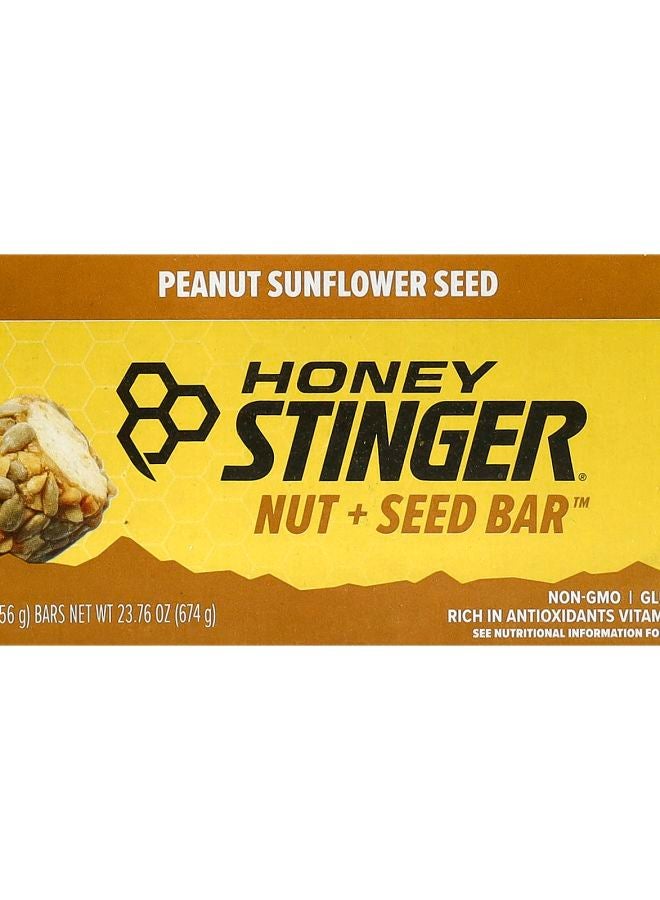 Honey Stinger Nut + Seed Bar™ Peanut Sunflower Seed 12 Bars 1.98 oz (56 g) Each