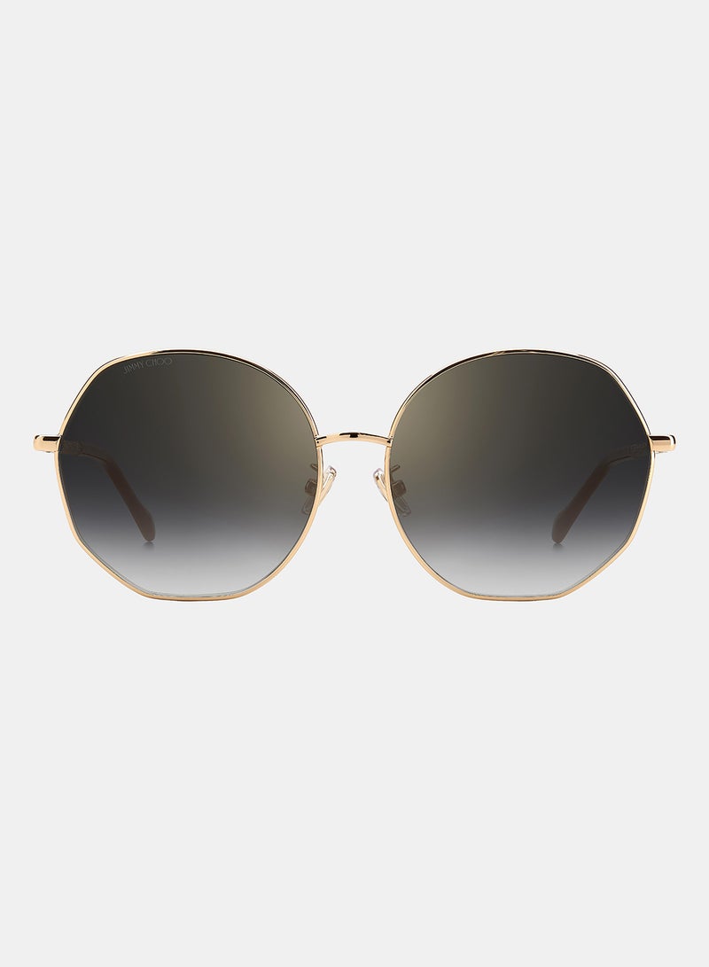 Jimmy Choo Women Round Sunglasses 61 CORAL/G/SK - Image 3