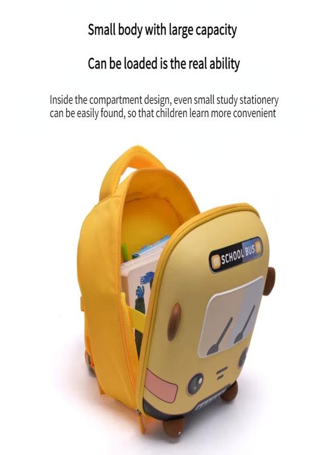 SID MAGIC BRAND Kids School Bag Lightweight & Durable Backpack for Boys & Girls Spacious & Water-Resistant for School, Travel, and Daycare 3 Colour to choose. (Yellow) - Image 5