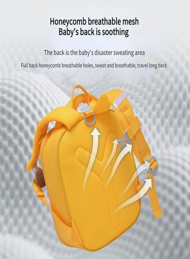 SID MAGIC BRAND Kids School Bag Lightweight & Durable Backpack for Boys & Girls Spacious & Water-Resistant for School, Travel, and Daycare 3 Colour to choose. (Yellow) - Image 3