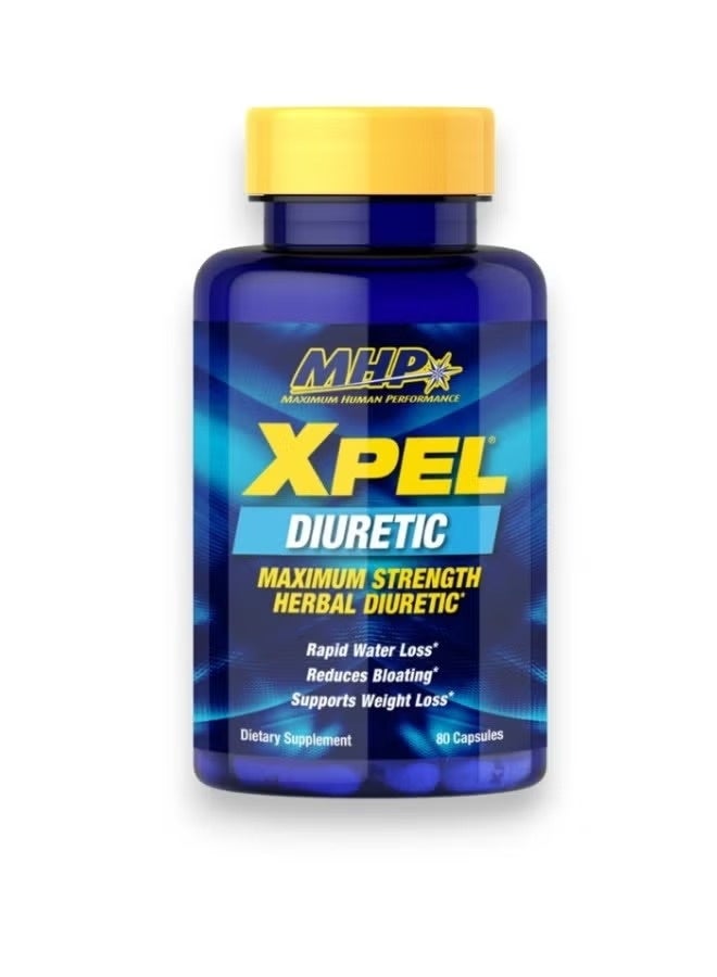 MHP XPEL Maximum Strength Diuretic – Herbal Water Reduction Support | 80 Capsules - Image 2