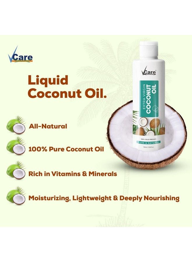 VCare شامبو بصل صغير لنمو الشعر 200 مل وزيت جوز الهند البكر المعصور على البارد للعناية بالشعر والبشرة للرجال والنساء؛ زيت تدليك للأطفال حديثي الولادة لعناية الشعر للرجال والنساء - Image 3