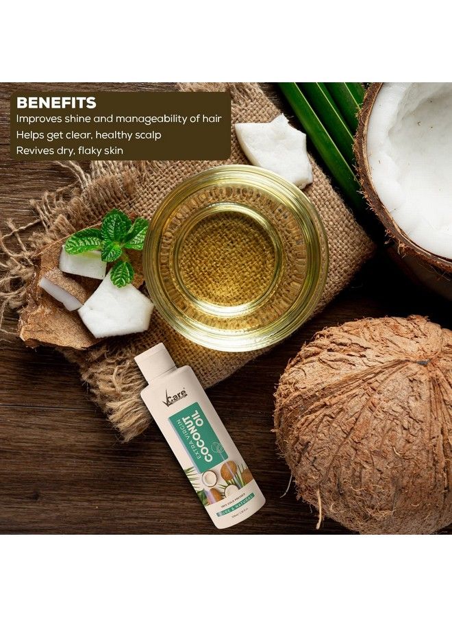 VCare شامبو بصل صغير لنمو الشعر 200 مل وزيت جوز الهند البكر المعصور على البارد للعناية بالشعر والبشرة للرجال والنساء؛ زيت تدليك للأطفال حديثي الولادة لعناية الشعر للرجال والنساء - Image 5