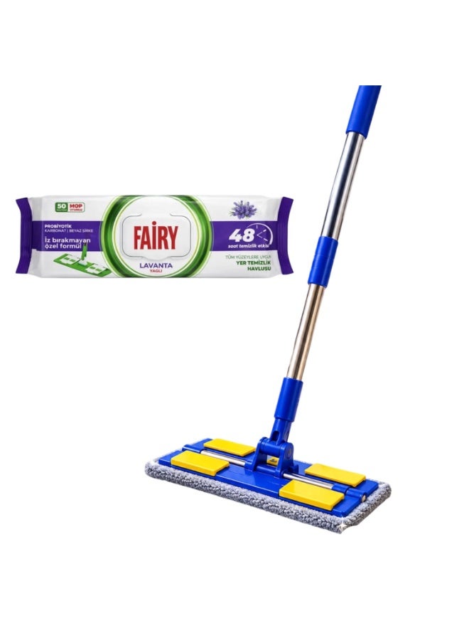 Fairy Modern Floor Mop + Giant Fairy Wipes With Lavender Scent - Image 2