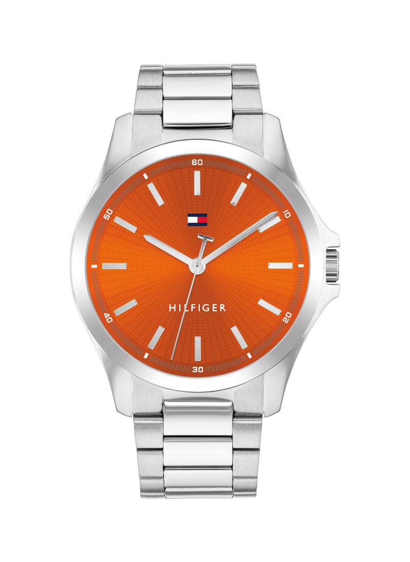 TOMMY HILFIGER TOMMY HILFIGER ROUND ANALOG MEN'S ORANGE CASE WATCH - 1710678  - Image 2