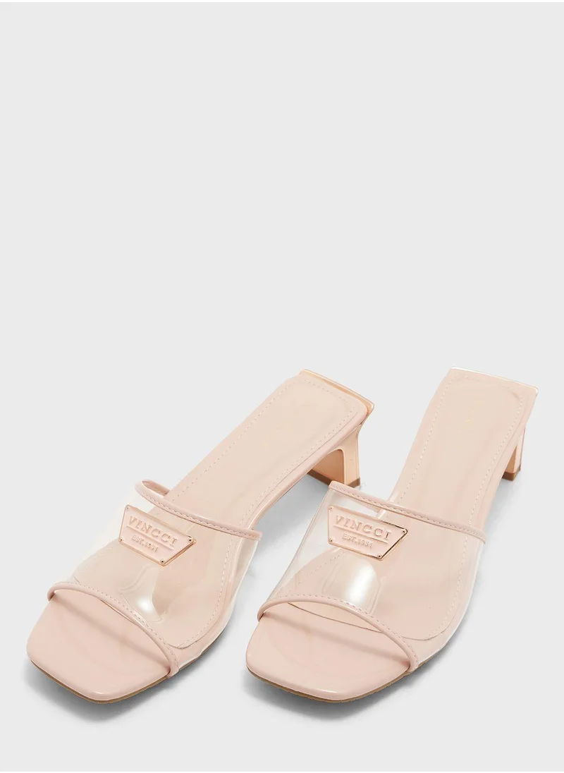 Vincci Single Strap Low Heel Sandals