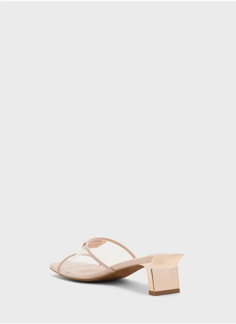 Vincci Single Strap Low Heel Sandals