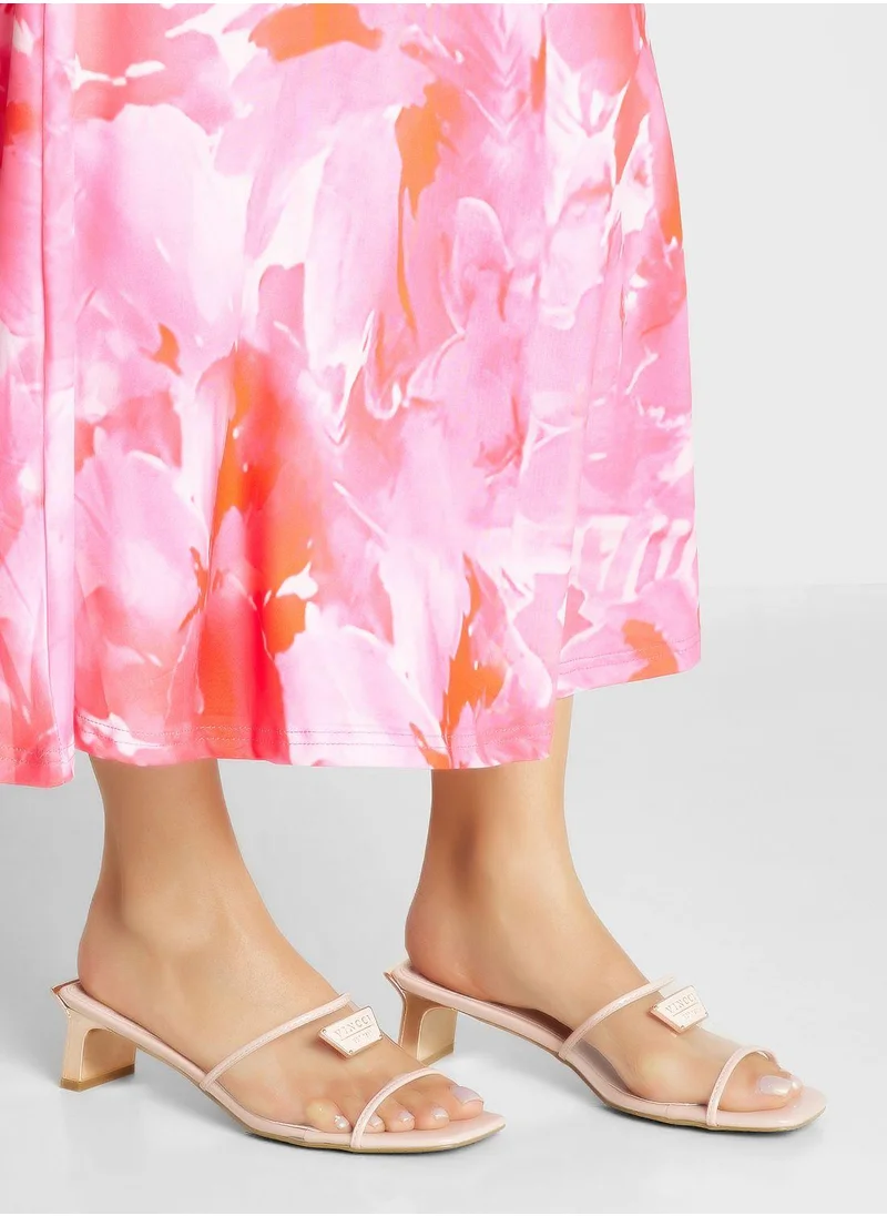 Vincci Single Strap Low Heel Sandals