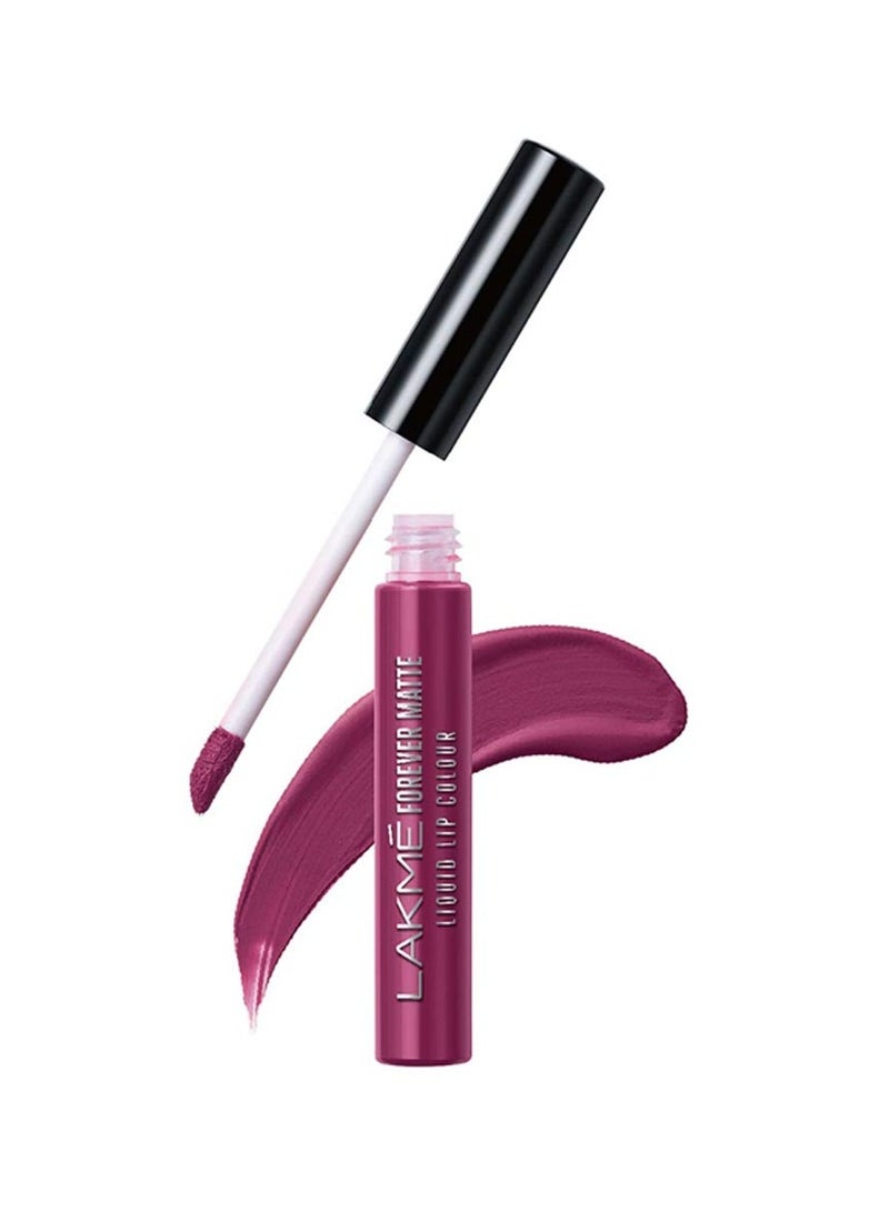 LAKME أحمر شفاه سائل غير لامع من فوريفر، أرجواني، 5.6 مل - Image 1