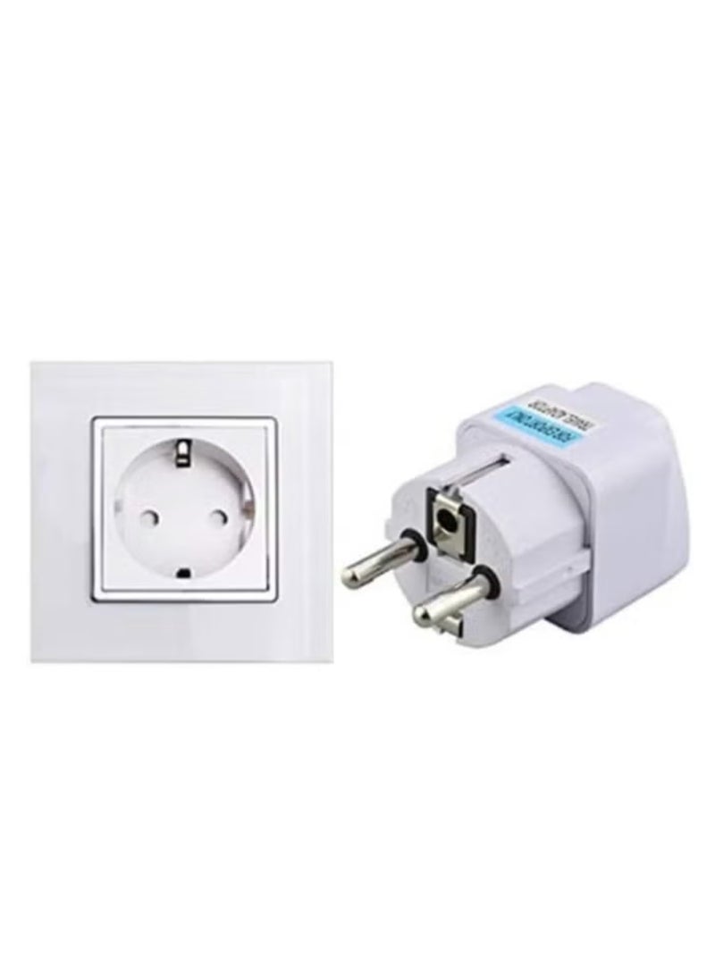 3 Pieces Universal Type E/F 2-pin Plug Adapter Outlet, Adaptor for USA to Europe | EU Socket | Use In Norway, Korea, Spain, Greece, Russia, Iceland - Image 2