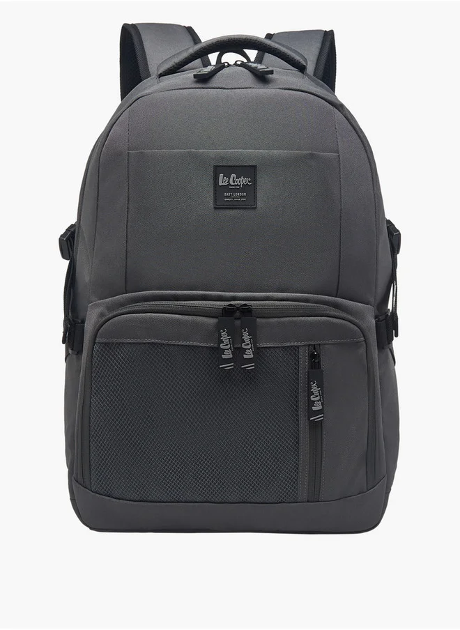لي كوبر Boys Panelled School Backpack with Zip Closure and Adjustable Strap - 32x14x46 cm