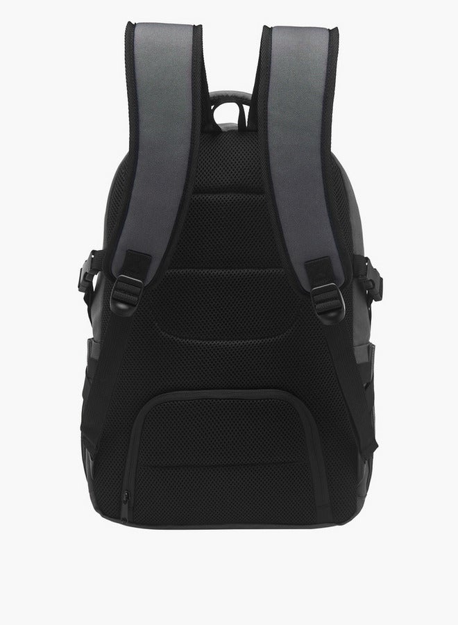 Lee Cooper Boys Panelled School Backpack with Zip Closure and Adjustable Strap - 32x14x46 cm - Image 4