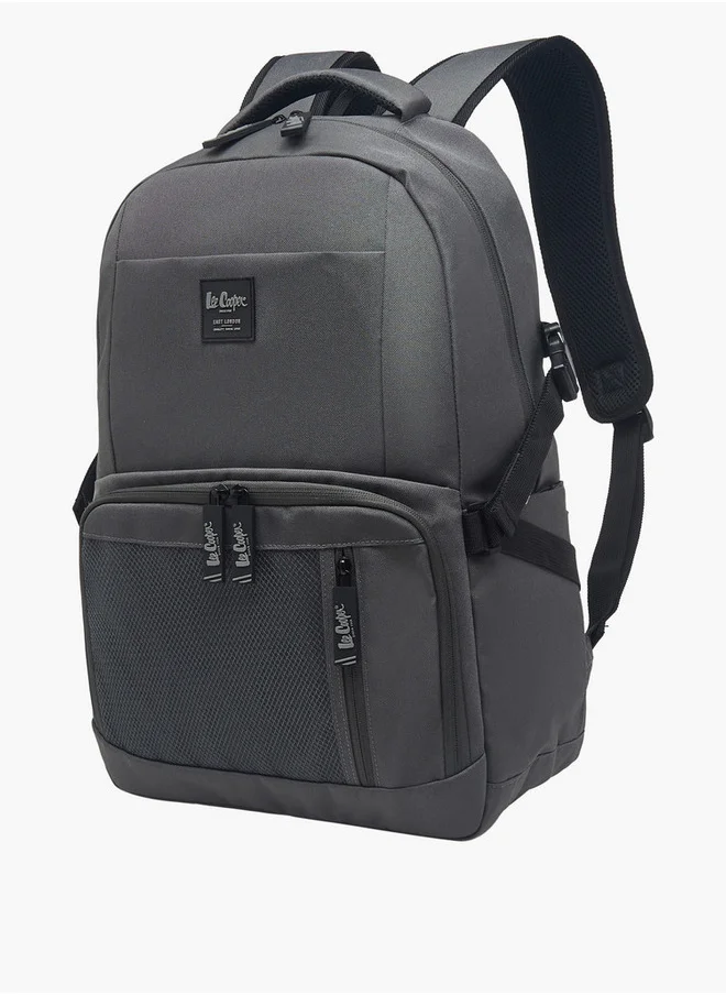 لي كوبر Boys Panelled School Backpack with Zip Closure and Adjustable Strap - 32x14x46 cm