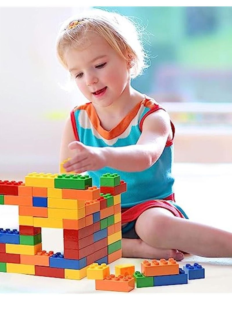 مكعبات بناء للأطفال الصغار 1-3 + (100 مكعبات ضخمة) مكعبات ألعاب كبيرة متوافقة مع معظم العلامات التجارية الكبرى - مجموعة هدايا ألعاب الأطفال لجميع الأعمار (للأولاد والبنات) - Image 5