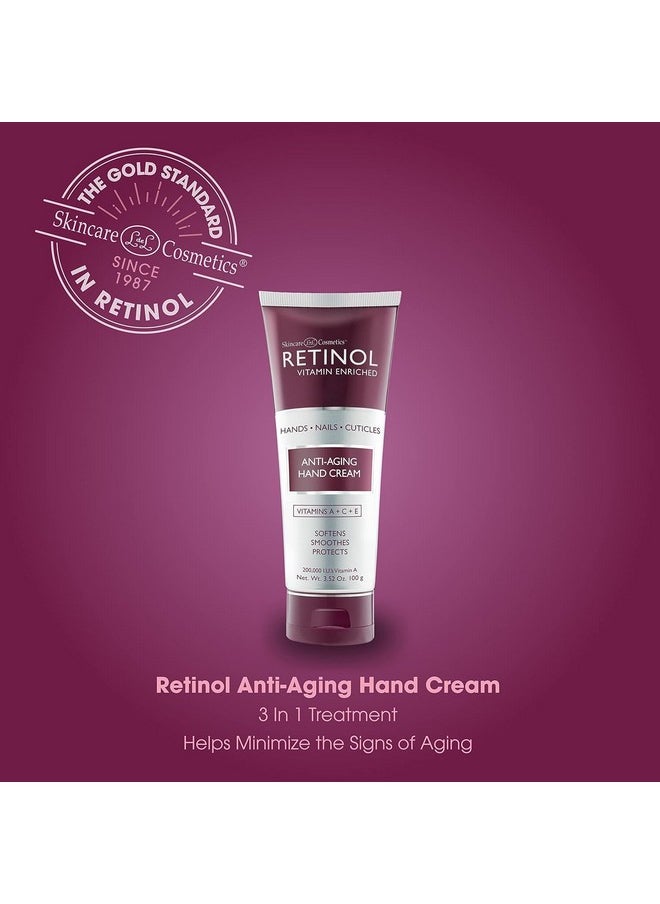RETINOL - Anti-Aging Hand Cream - The Original Retinol Brand For Younger Looking Hands -Rich, Velvety Conditions & Protects Skin, Nails & Cuticles - Vitamin A Minimizes Age’S Effect On Skin - Image 1