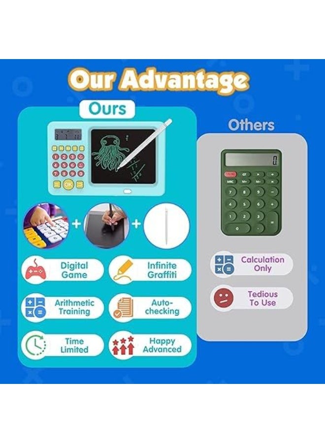 PTTIMFFM Kids’ Early Math Learning Tablet with LCD Writing Board, Arithmetic Practice & Math Game Tablet - Image 4