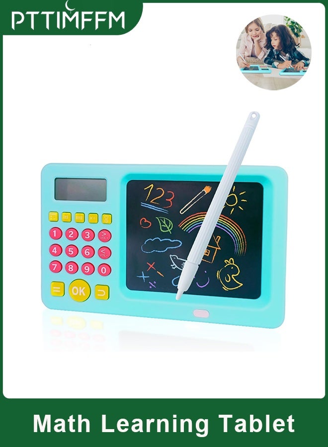 PTTIMFFM Kids’ Early Math Learning Tablet with LCD Writing Board, Arithmetic Practice & Math Game Tablet - Image 1