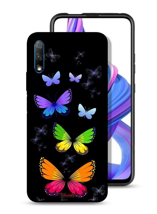 Tolwak Honor 9X (China) Protective Case Cover Colorful Butterflies - Image 1